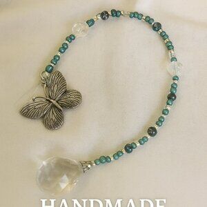 Butterfly Crystal Suncatcher – Handmade Window Decor